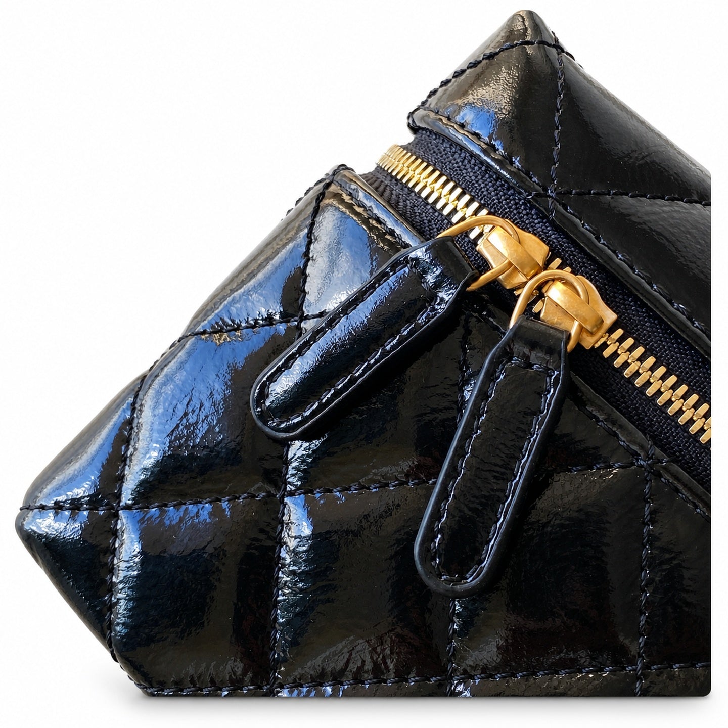 Chanel Leather Black Gold Bag
