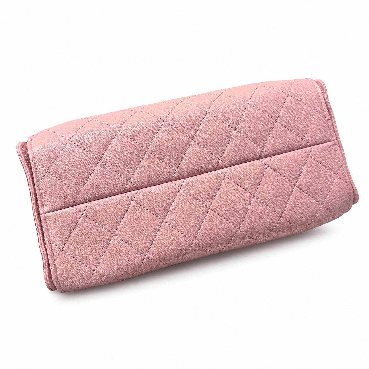 Chanel Small Leather Black Pink Gold Bag