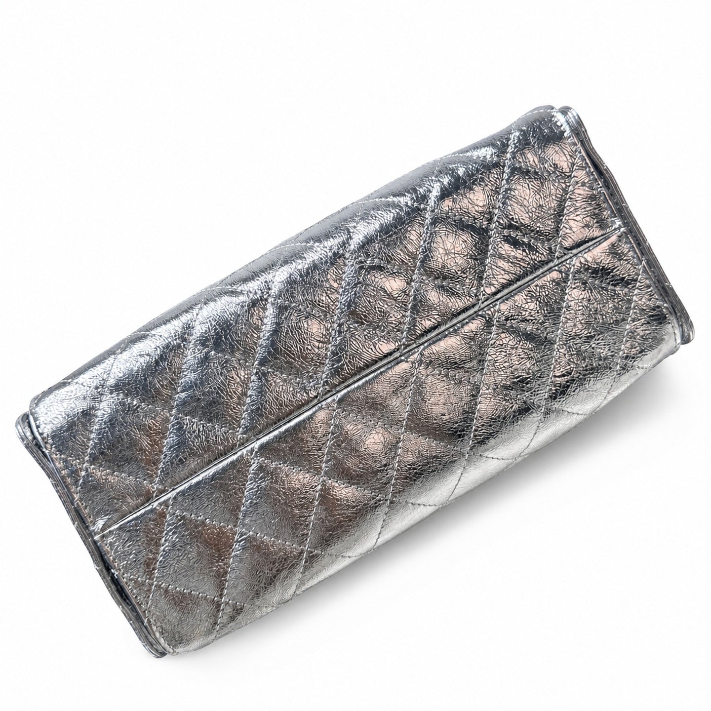 Chanel Small Leather Black Gold Silver Bag