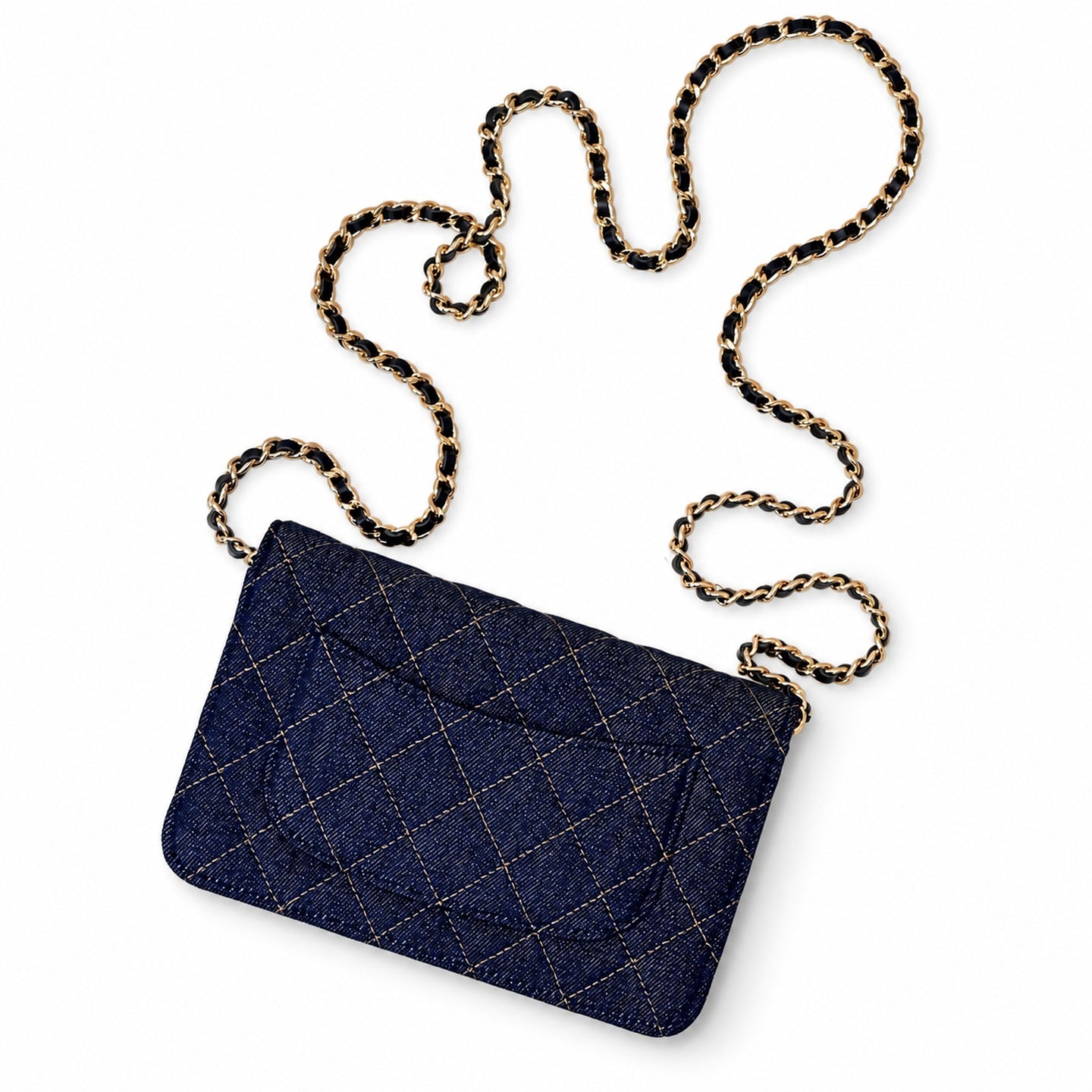 Chanel Supreme Small Denim Wallet on Chain