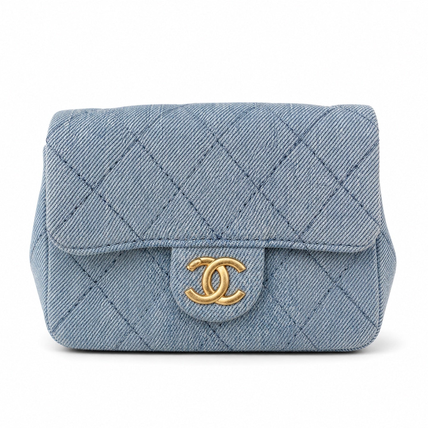 Chanel Denim Gold Bag