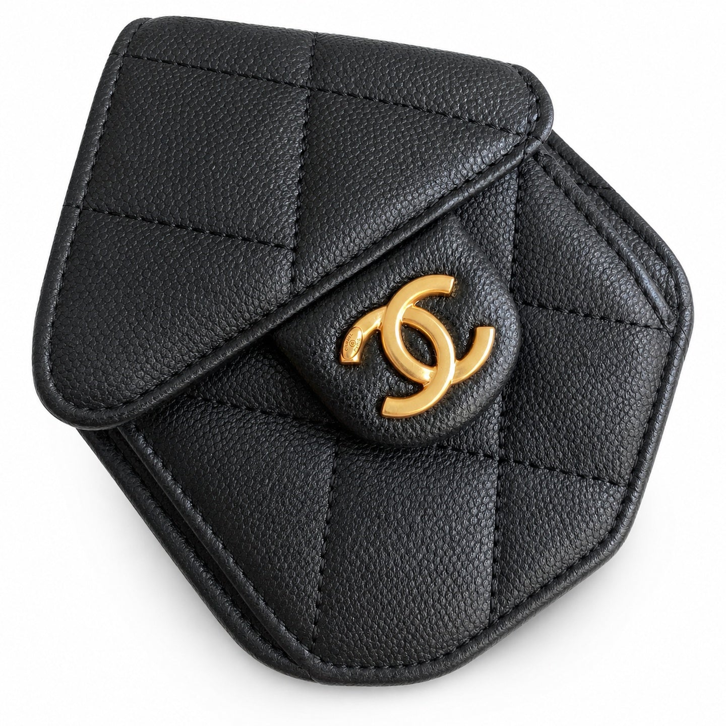 Chanel Mini Denim Leather Gold Shoulder Bag