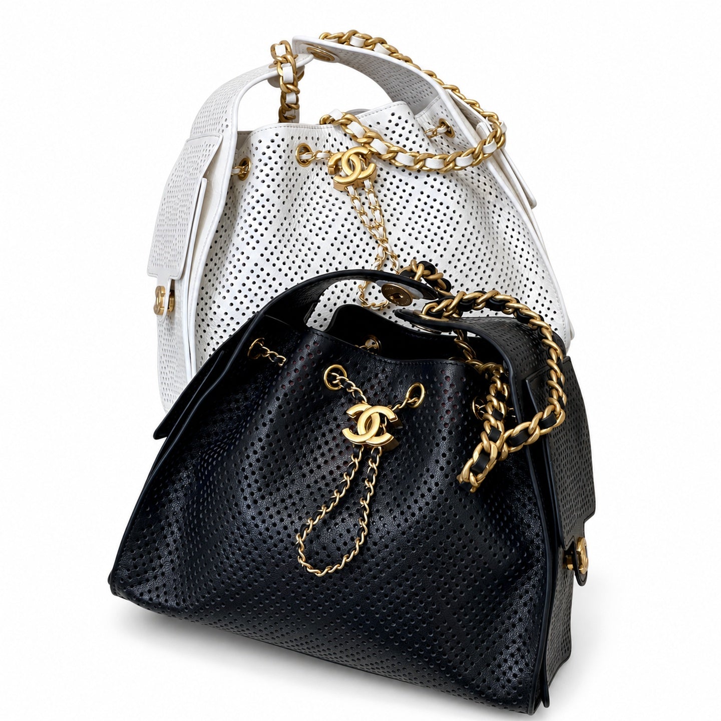 Chanel 25 Small Gold Bucket Bag