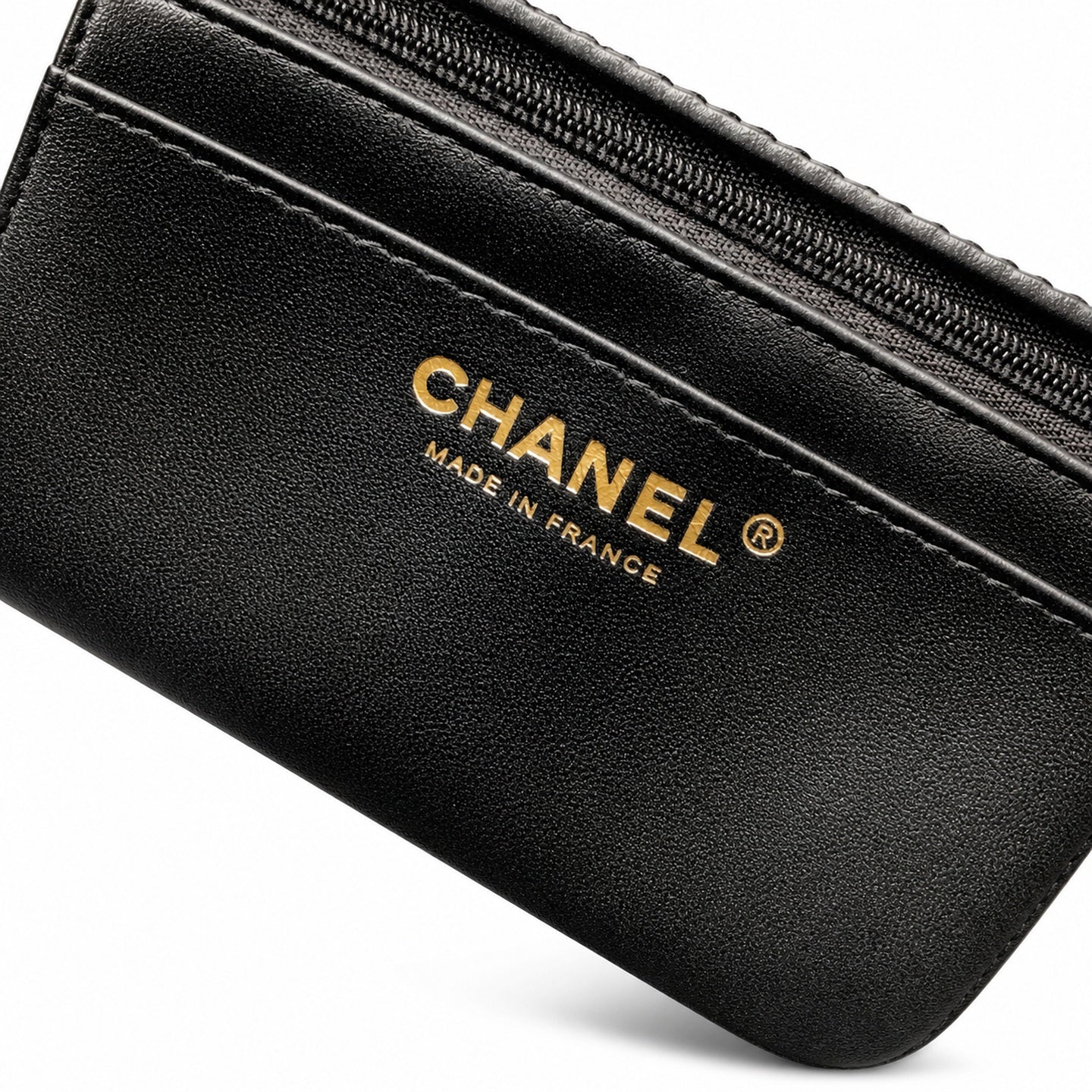 Chanel Mini Silk Velvet Tweed Leather Black Gold Charm