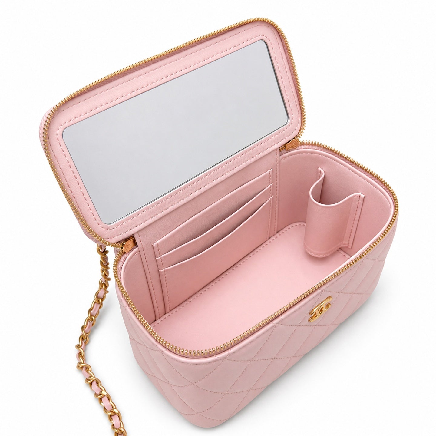 Chanel Mini Leather Gold Bag