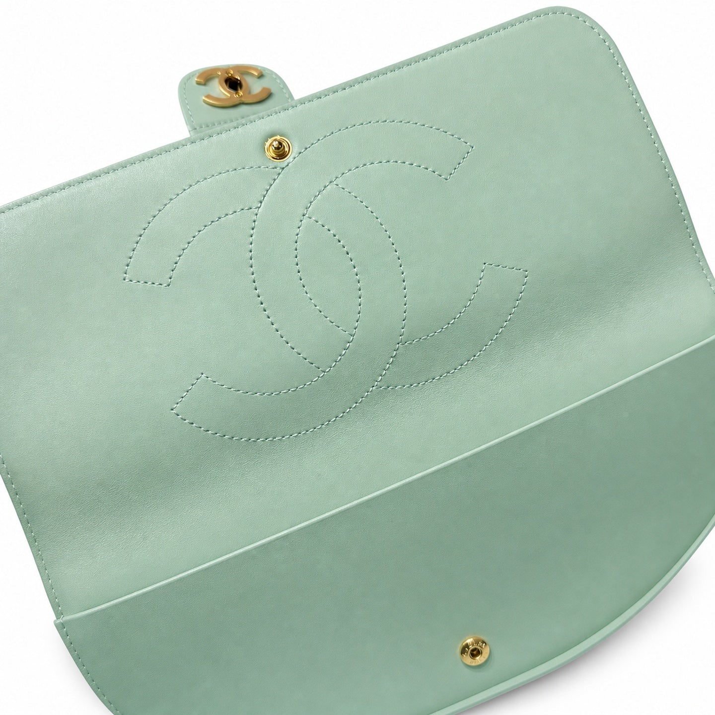Chanel Suede Green Bag