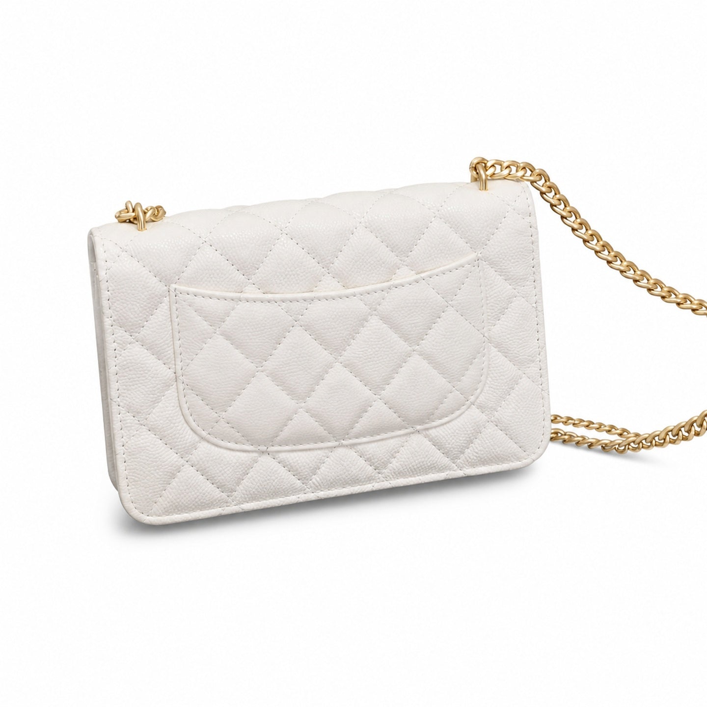 Chanel Leather Black Gold Wallet on Chain