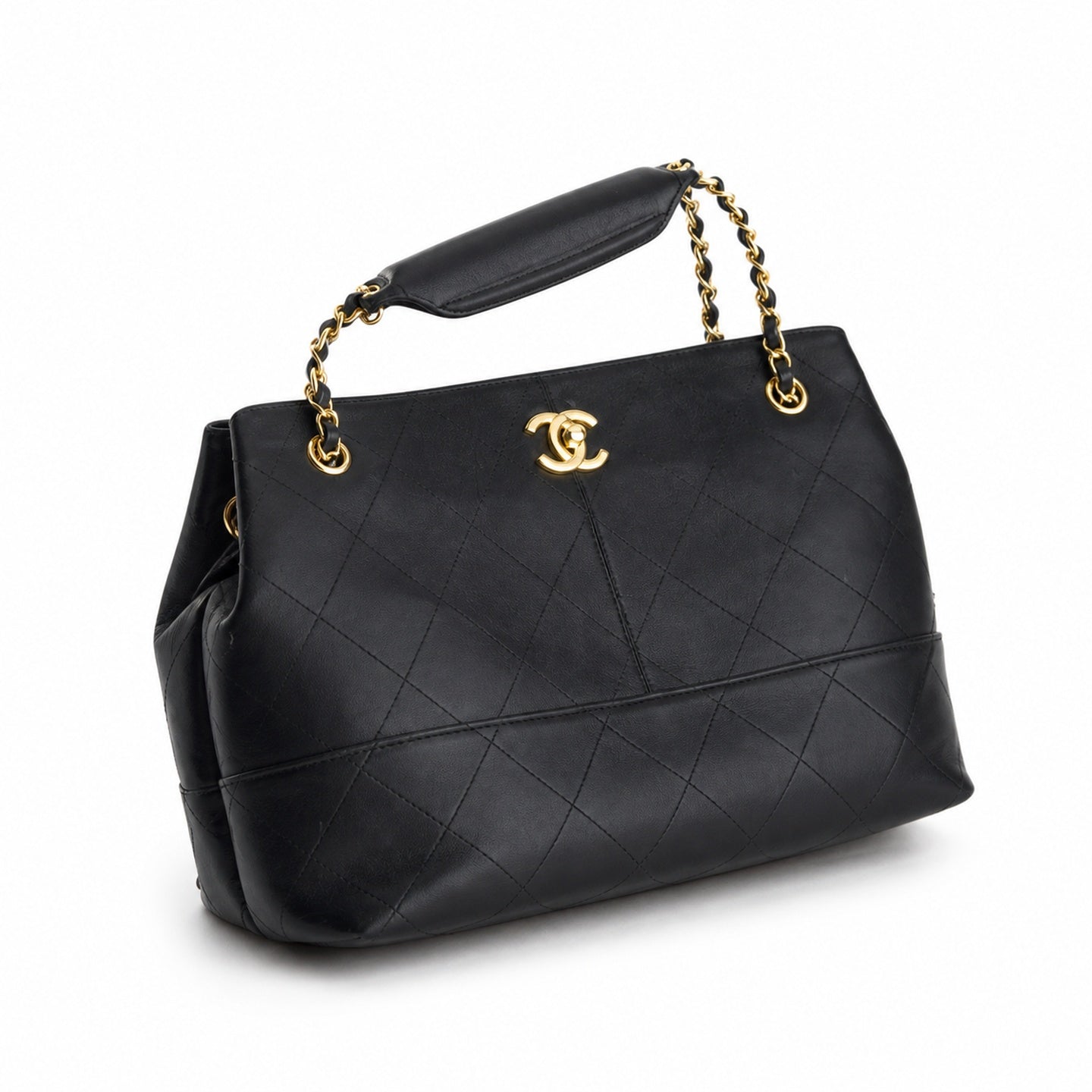 Chanel Large Suede Leather Bag