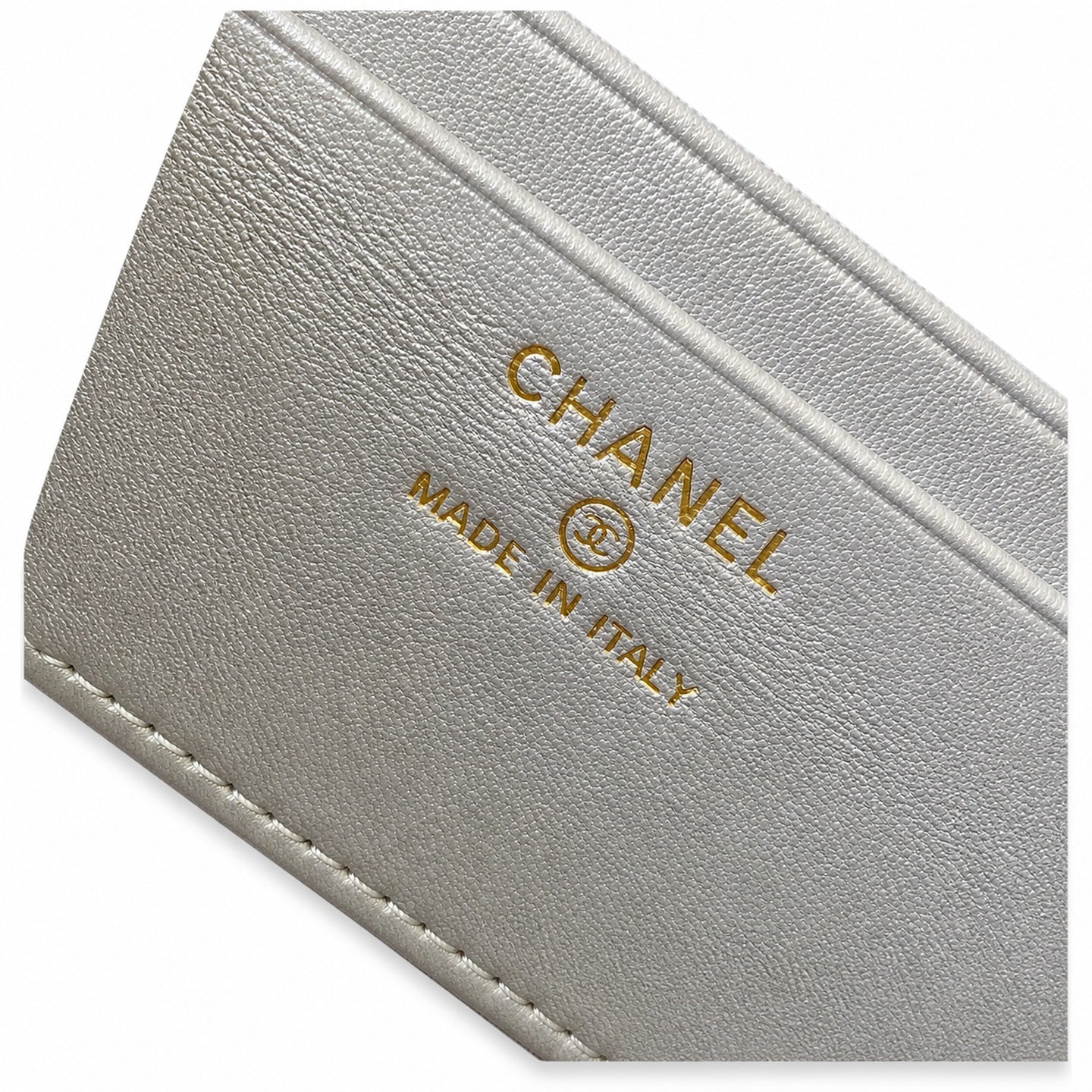 Chanel Small Leather Gold Silver Bag