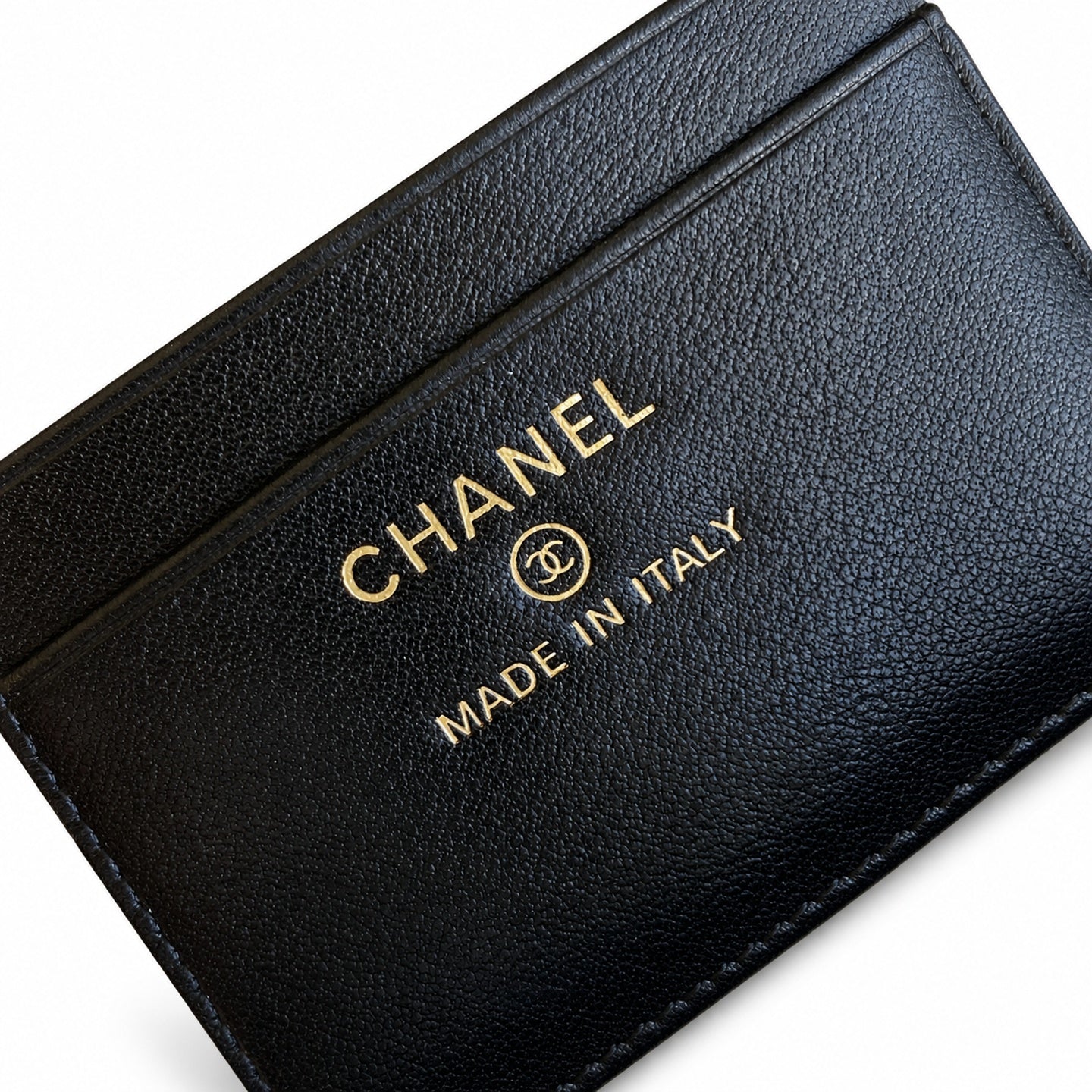 Chanel Leather Black Gold Bag