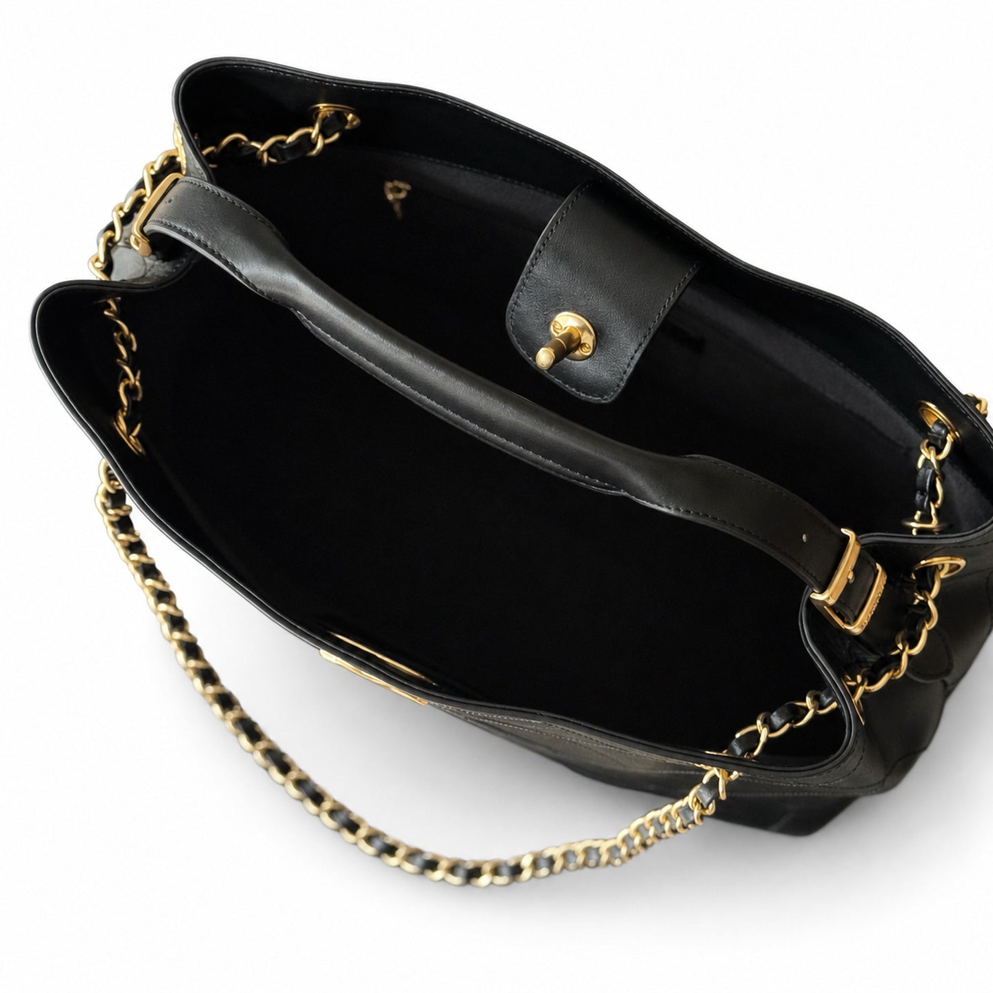 Chanel Large Suede Leather Bag