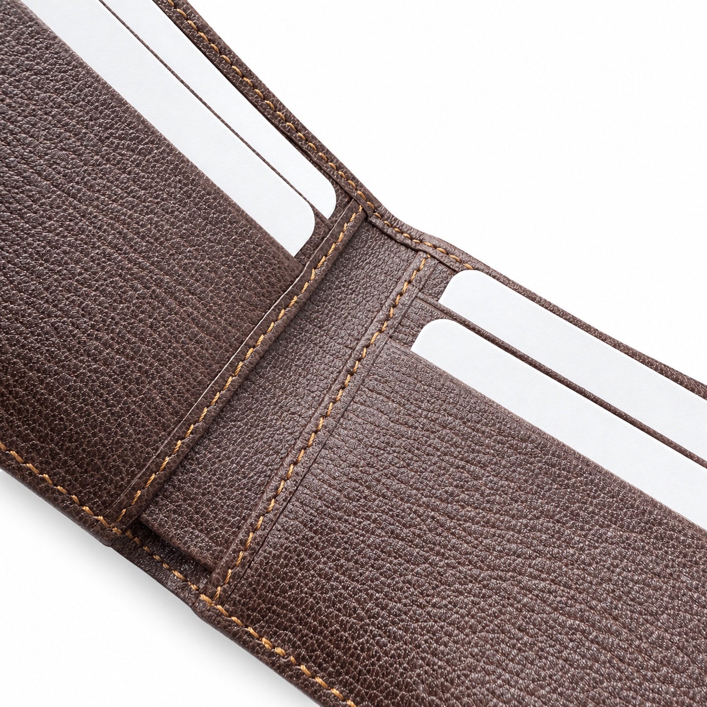 Gucci Canvas Leather Brown Gold Silver Wallet