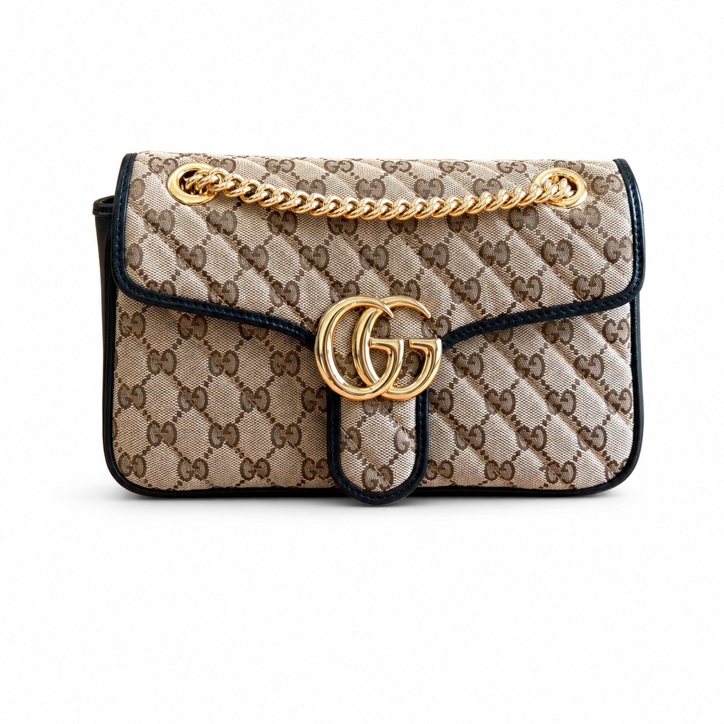 Gucci GG Marmont Leather Brown Bag