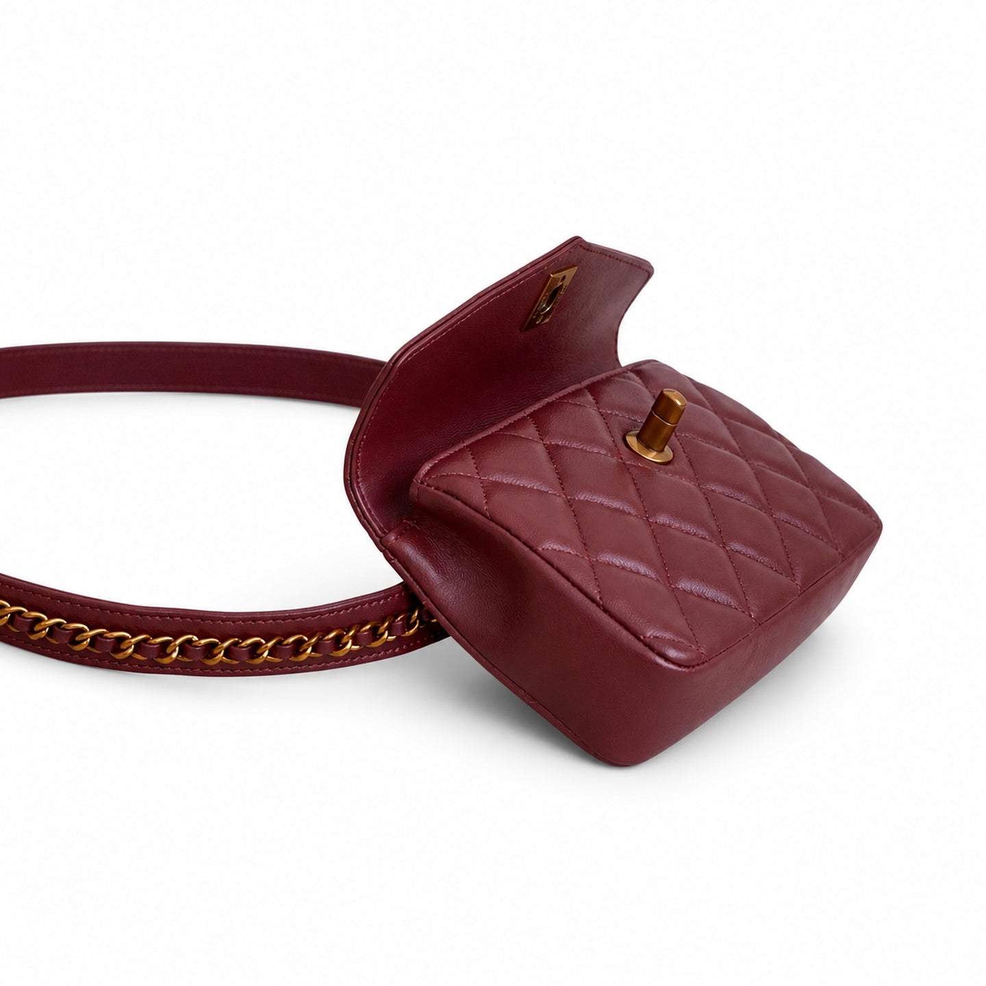 Chanel Leather Gold Waist Bag