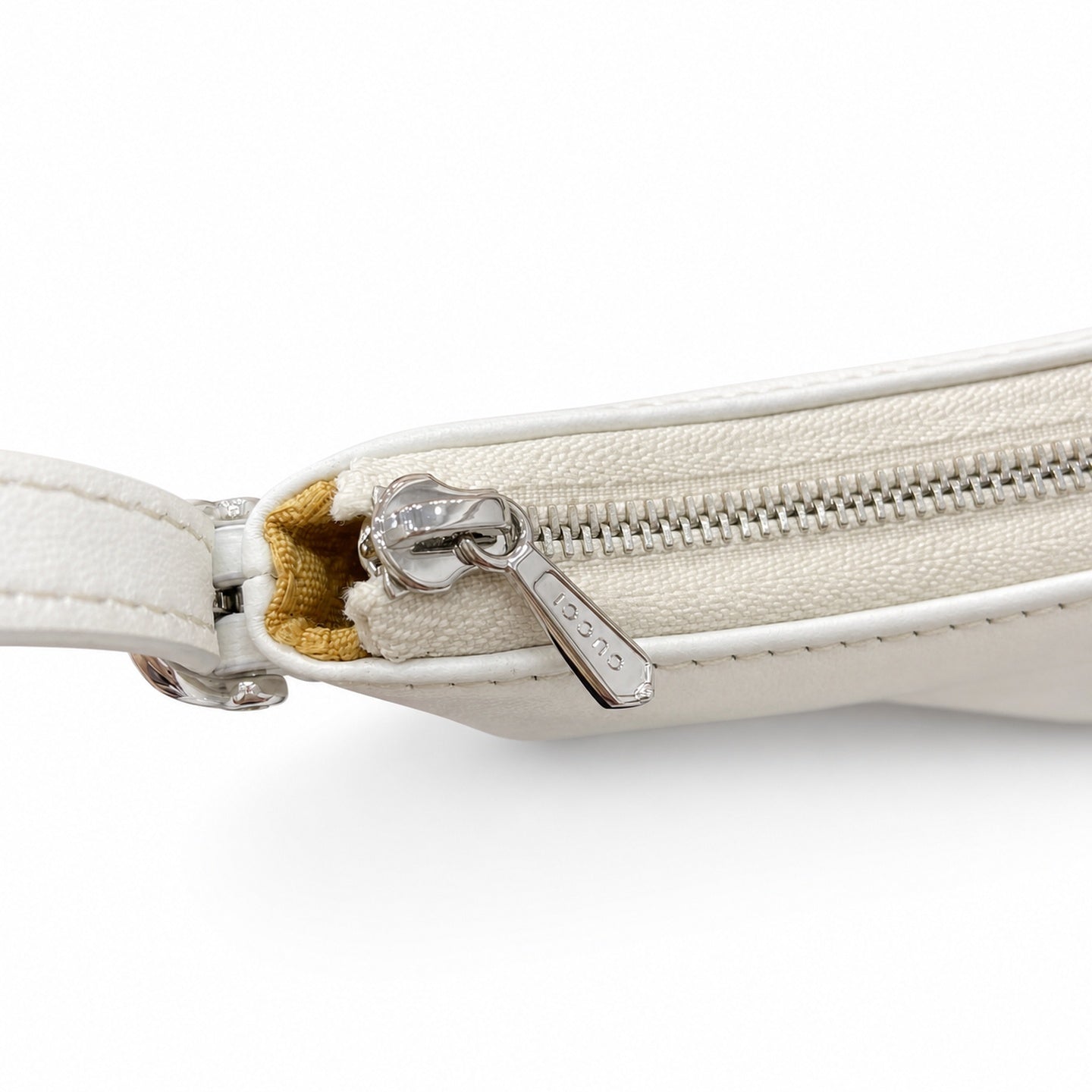 Gucci Leather White Brown Shoulder Bag