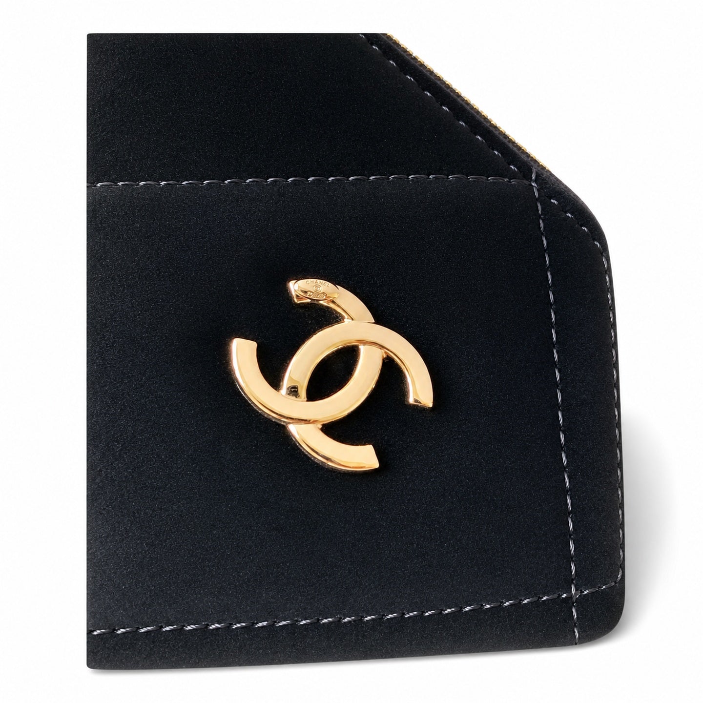 Chanel 25 Small Velvet Leather Black Hobo Bag