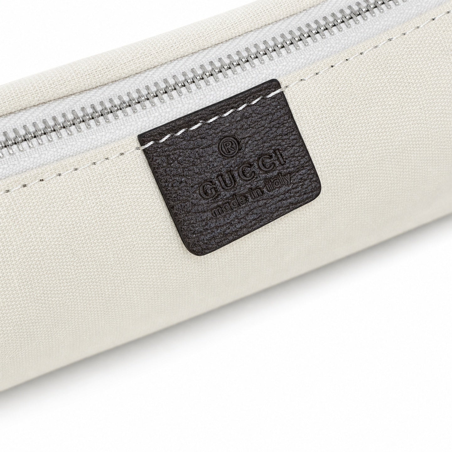 Gucci Cotton Canvas Leather Beige Brown Red Green Bag