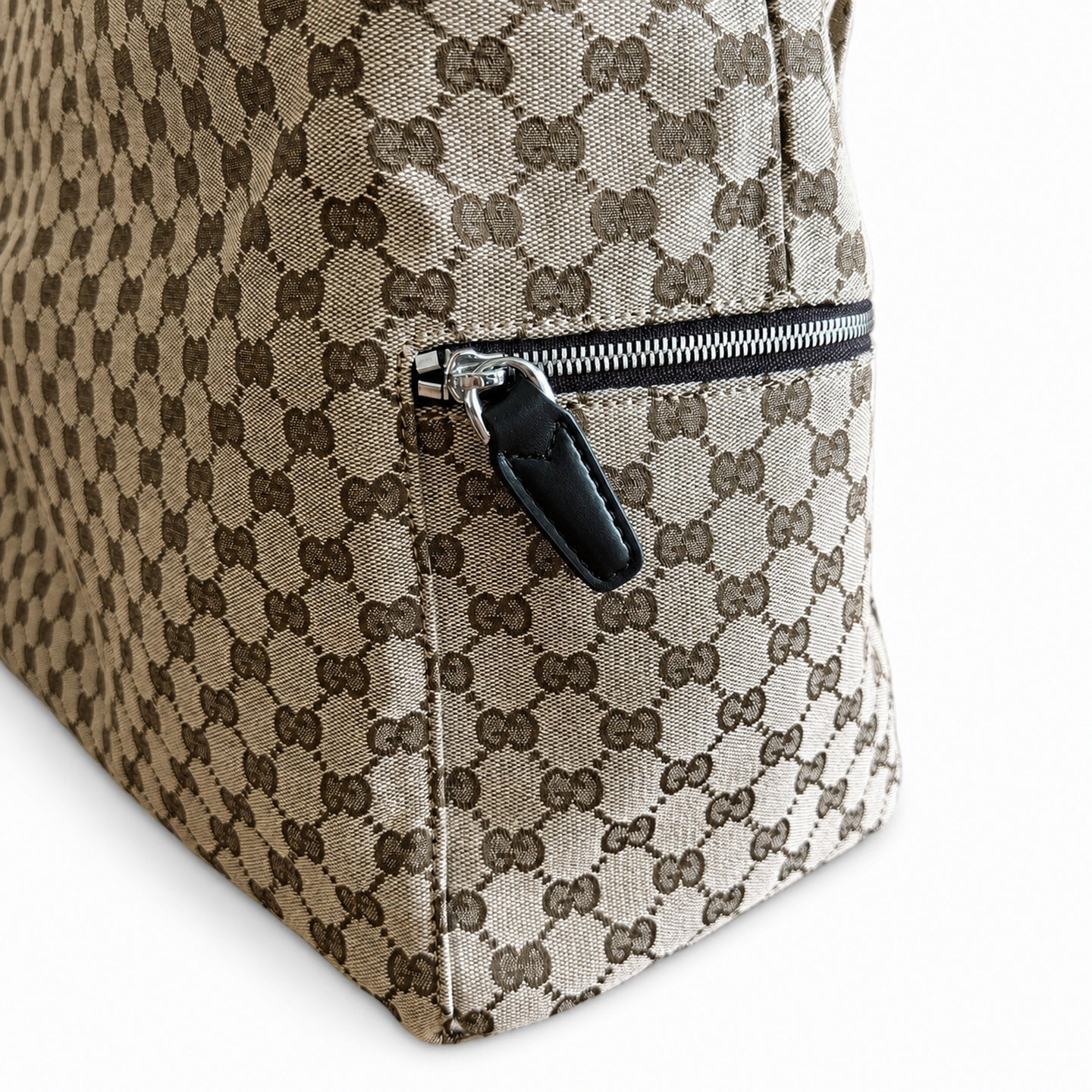 Gucci Canvas Nylon Leather Beige Brown Red Green Bag