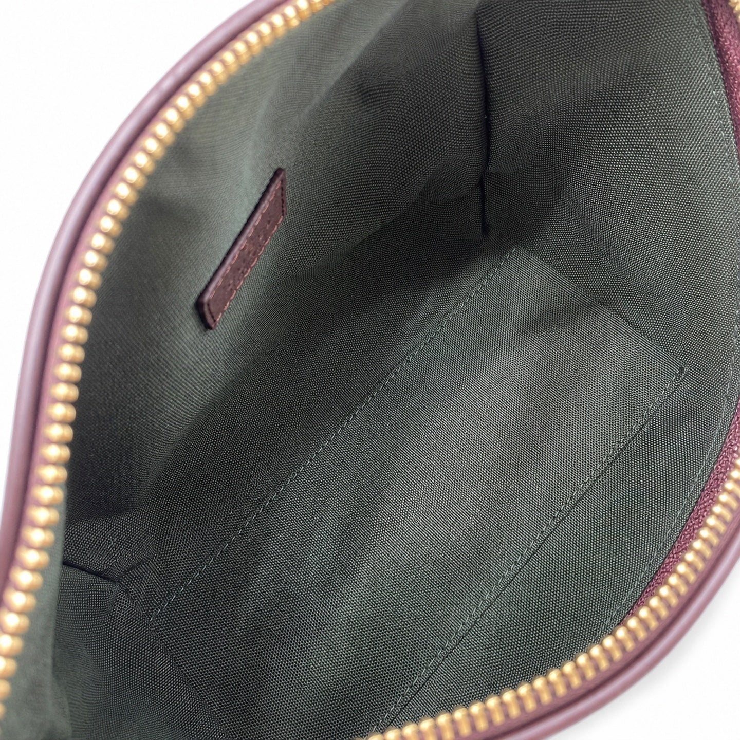 Gucci Mini Cotton Canvas Leather Beige Brown Green Gold Bag