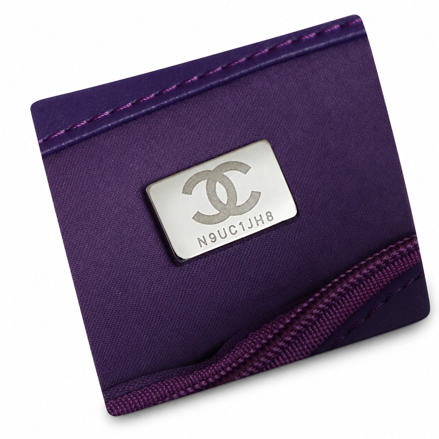 Chanel Mini Embroidered Black Pink Purple Silver Handbag
