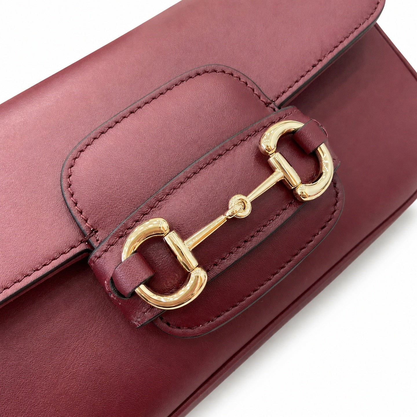 Gucci Horsebit 1955 Small Cotton Canvas Leather Beige Brown Gold Burgundy Handbag