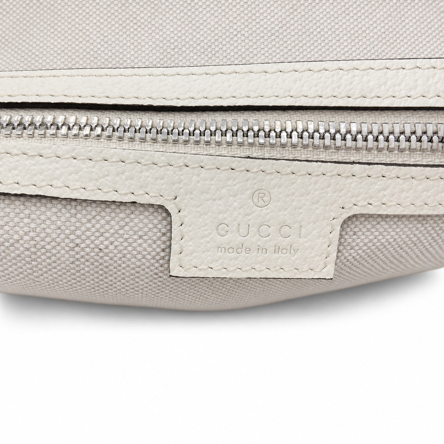Gucci Supreme Mini Cotton Canvas Leather White Green Bag