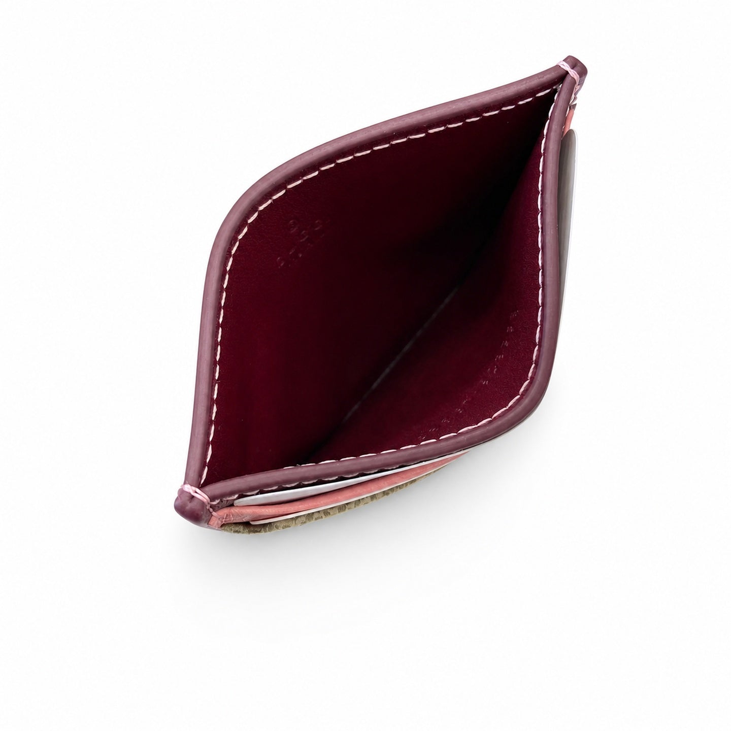Gucci Leather Beige Brown Pink Burgundy Bag
