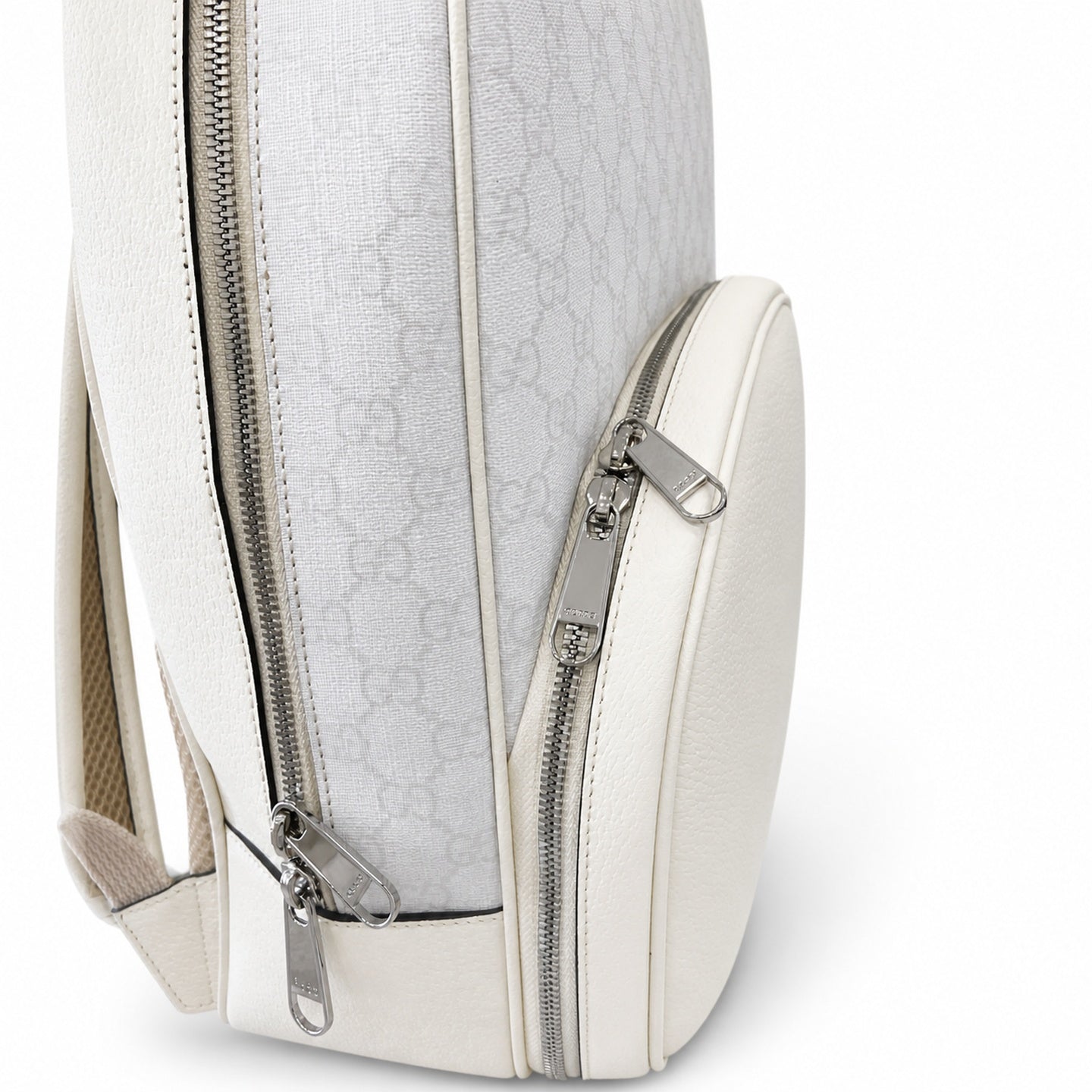 Gucci Supreme Mini Cotton Canvas Leather White Green Bag