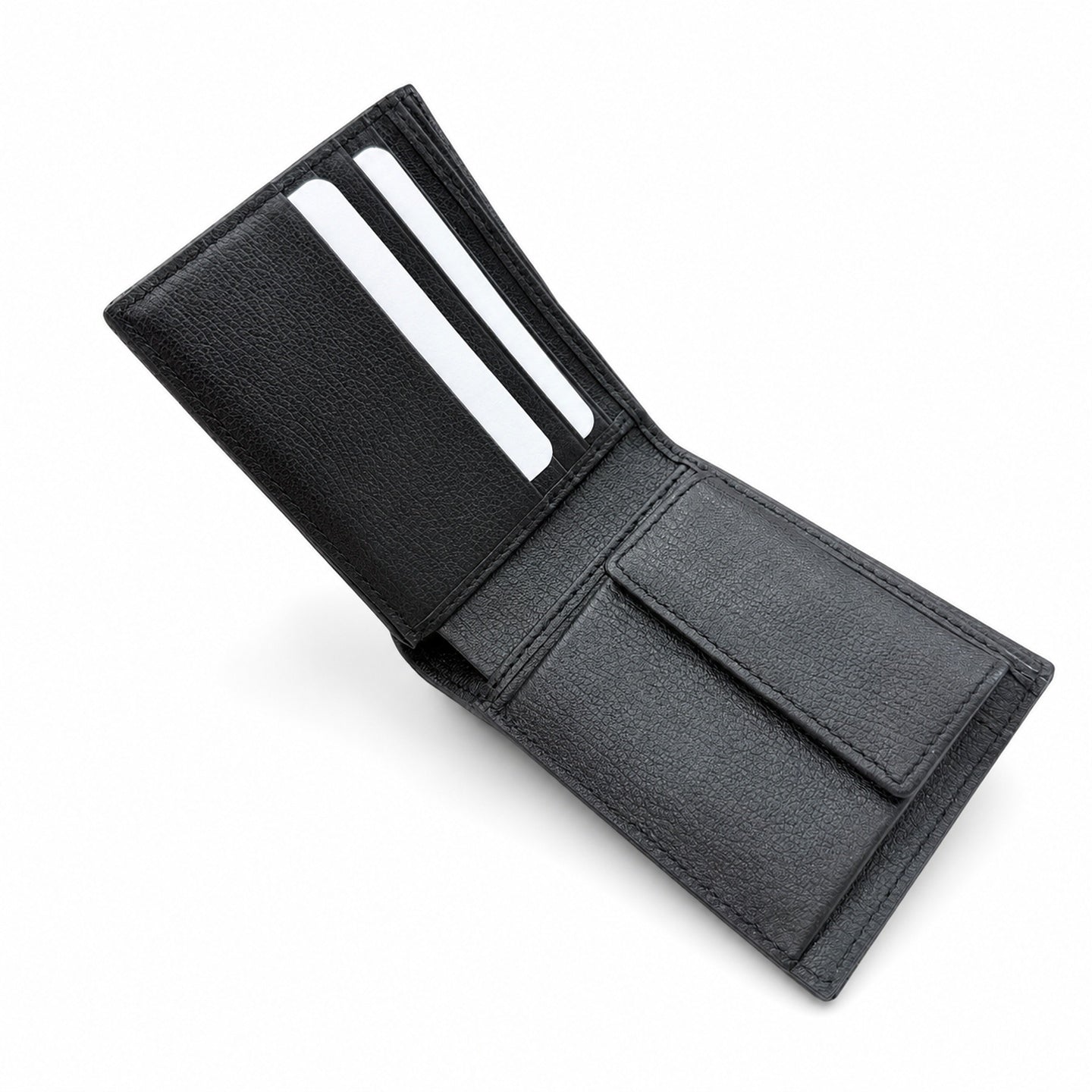 Gucci Canvas Leather Black Silver Wallet