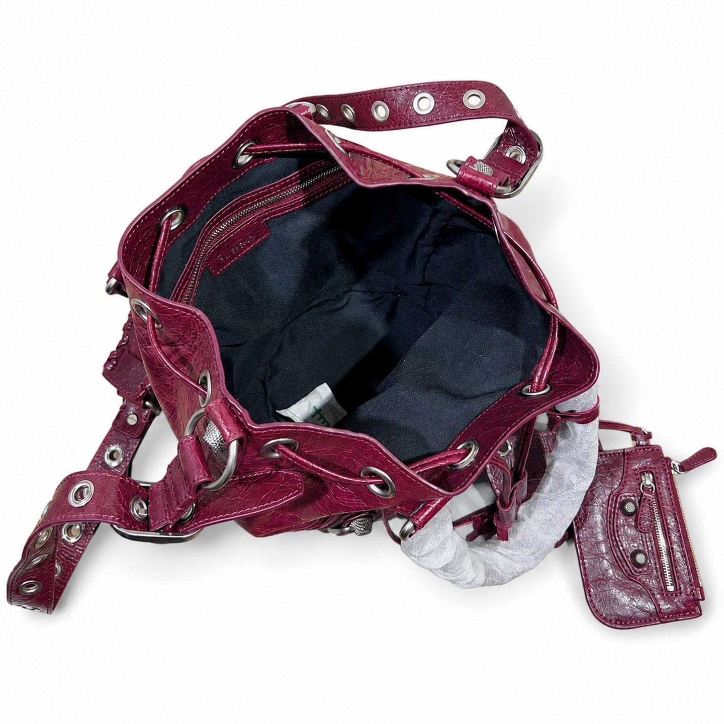 Balenciaga Large Leather Burgundy Bag