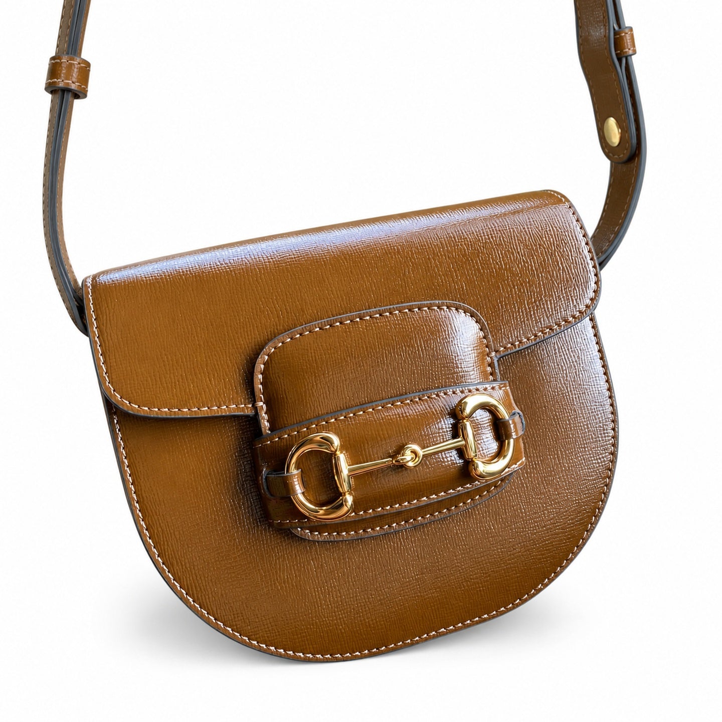 Gucci Mini Leather Beige Brown Handbag