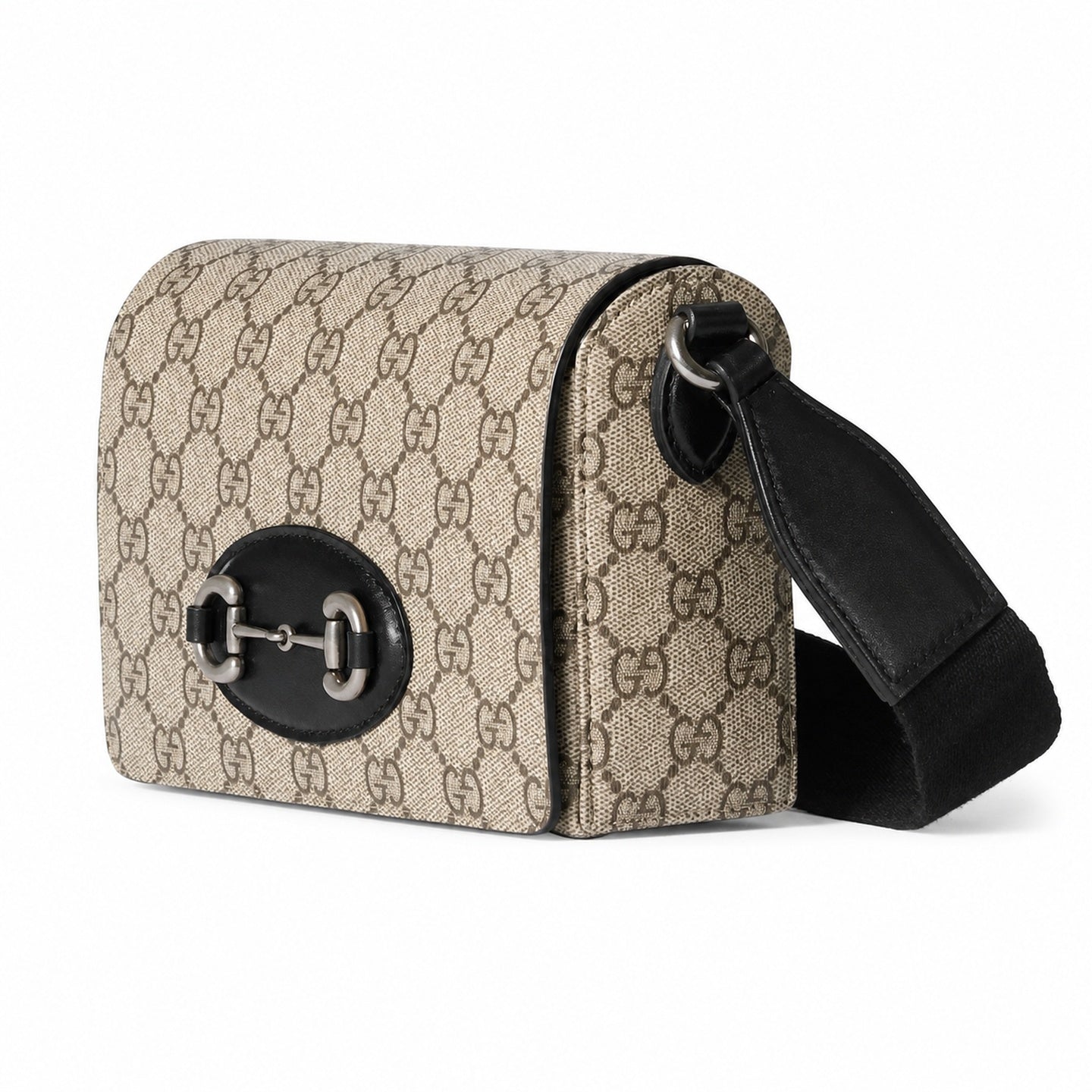 Gucci Horsebit 1955 Supreme Mini Cotton Canvas Leather Black Beige Brown Pink Silver Handbag