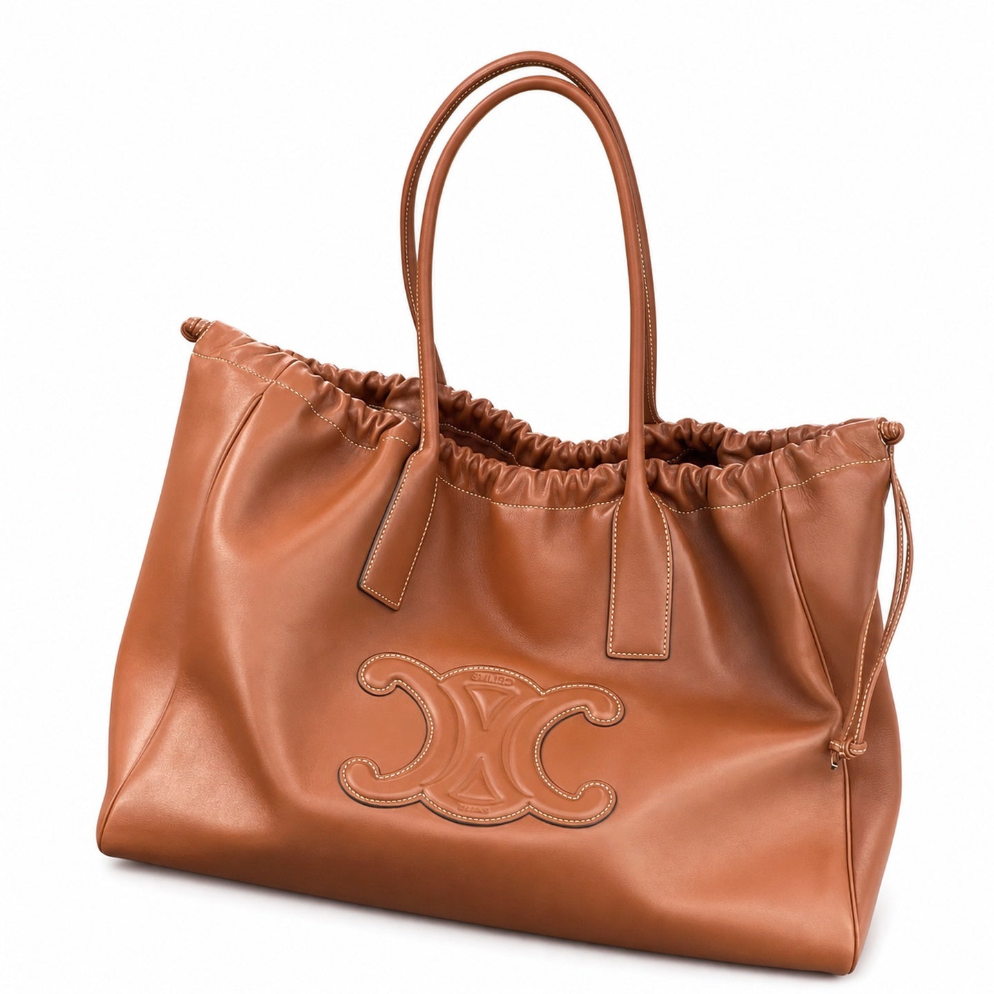 Celine Triomphe Leather Tote Bag