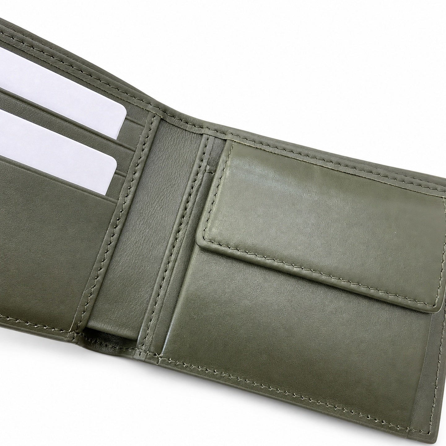 Gucci Men's Supreme Small Canvas Leather Beige Green Wallet