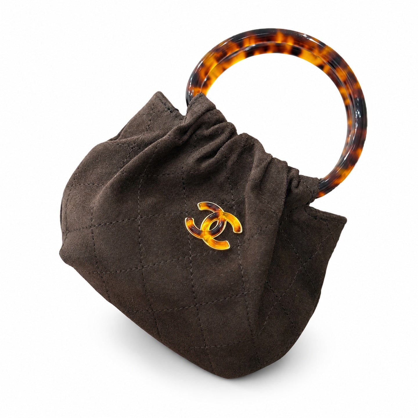Chanel Mini Suede Brown Bag
