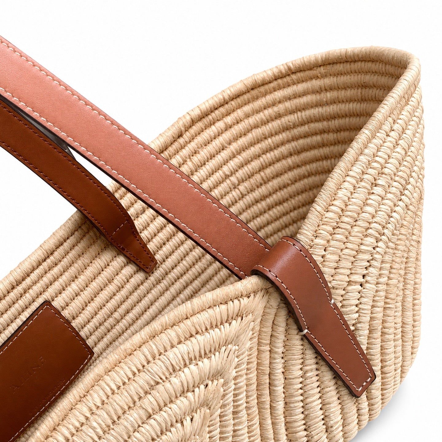 Celine Triomphe Medium Leather Beige Gold Bag