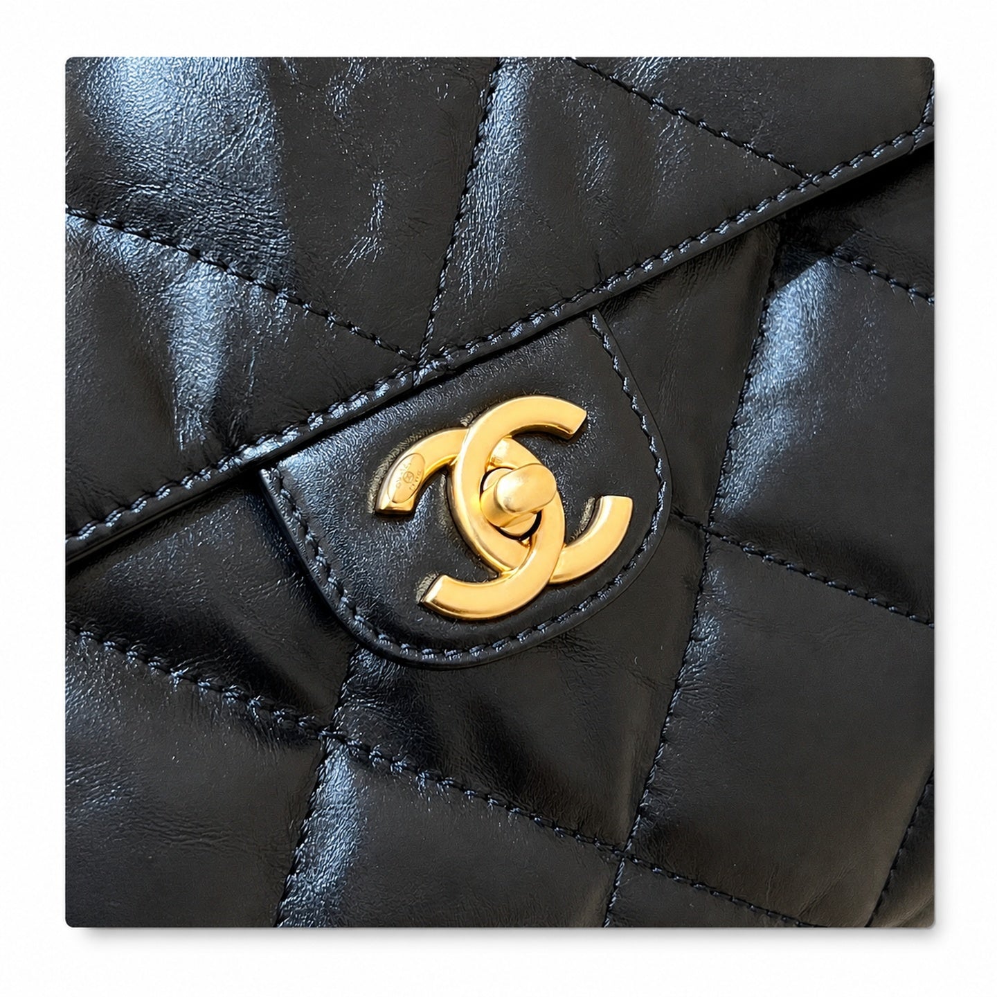 Chanel Large Leather Bowling Bag