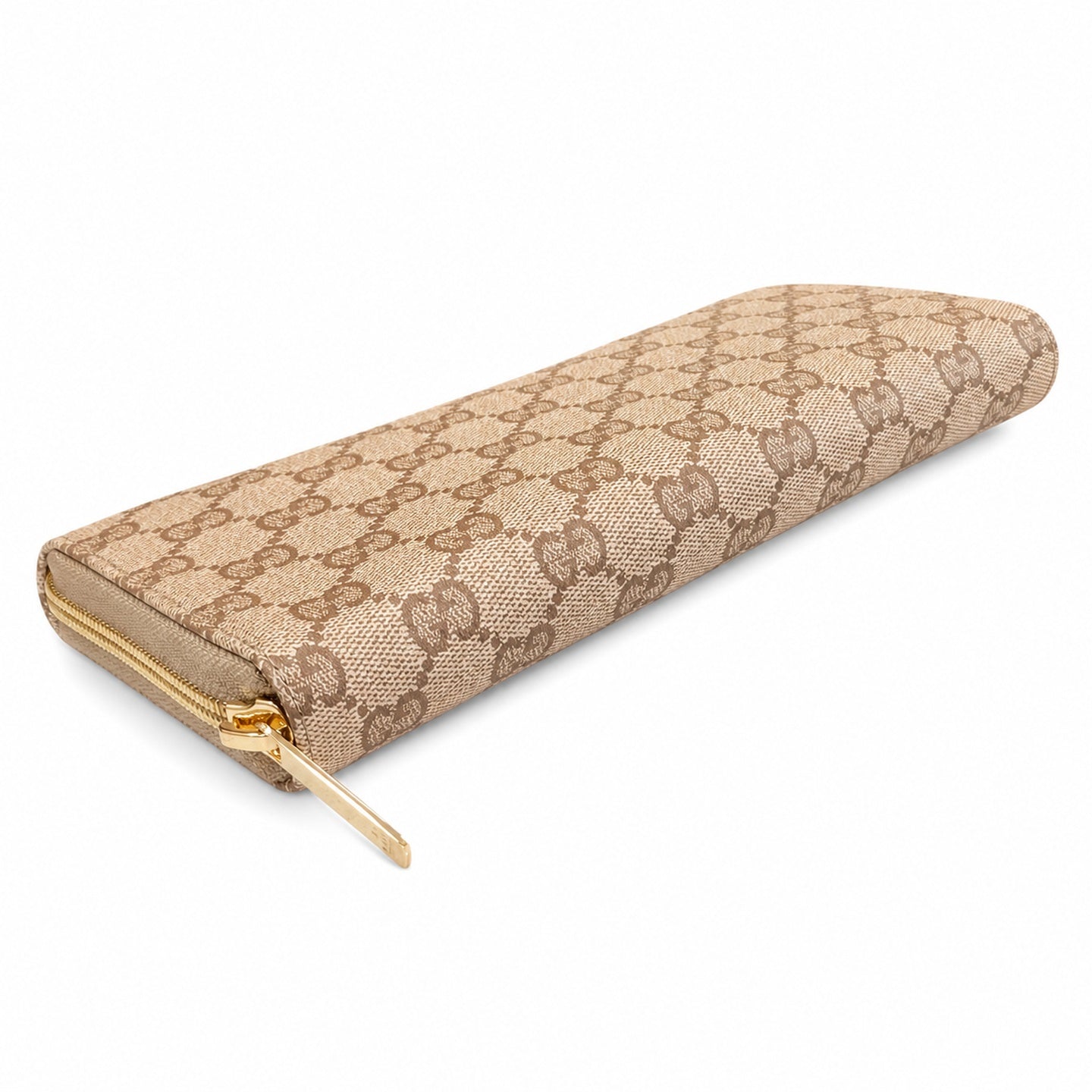 Gucci Canvas Leather Brown Wallet