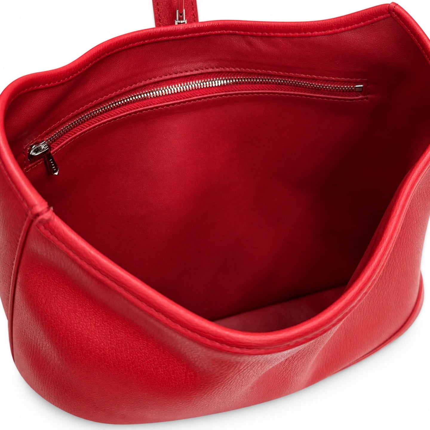 Gucci Leather Red Gold Handbag