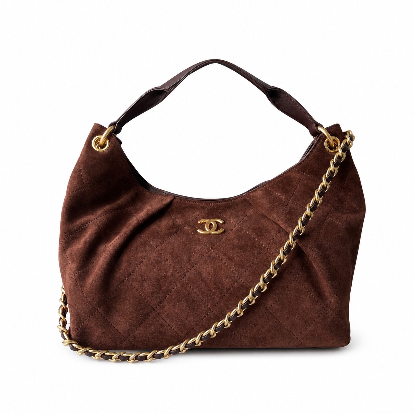Chanel 25 Suede Leather Bag