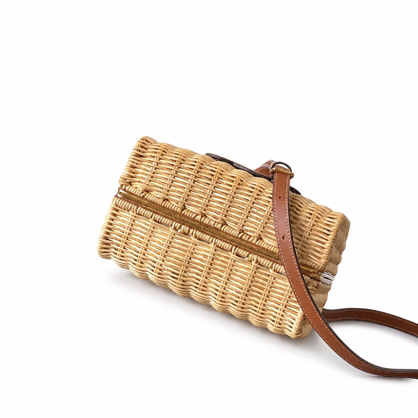 Celine Boston Leather Brown Gold Handbag
