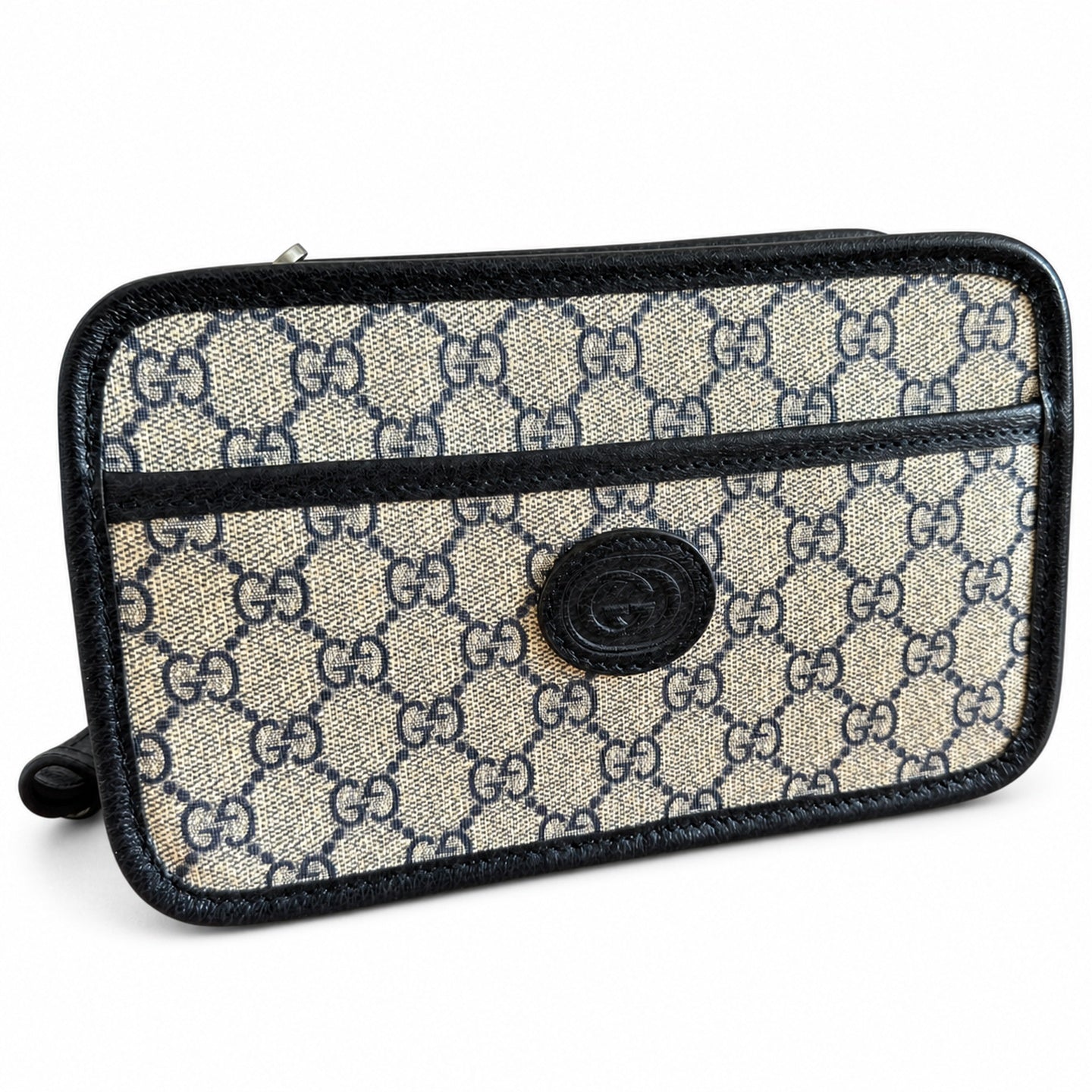 Gucci Mini Leather Blue Crossbody Bag