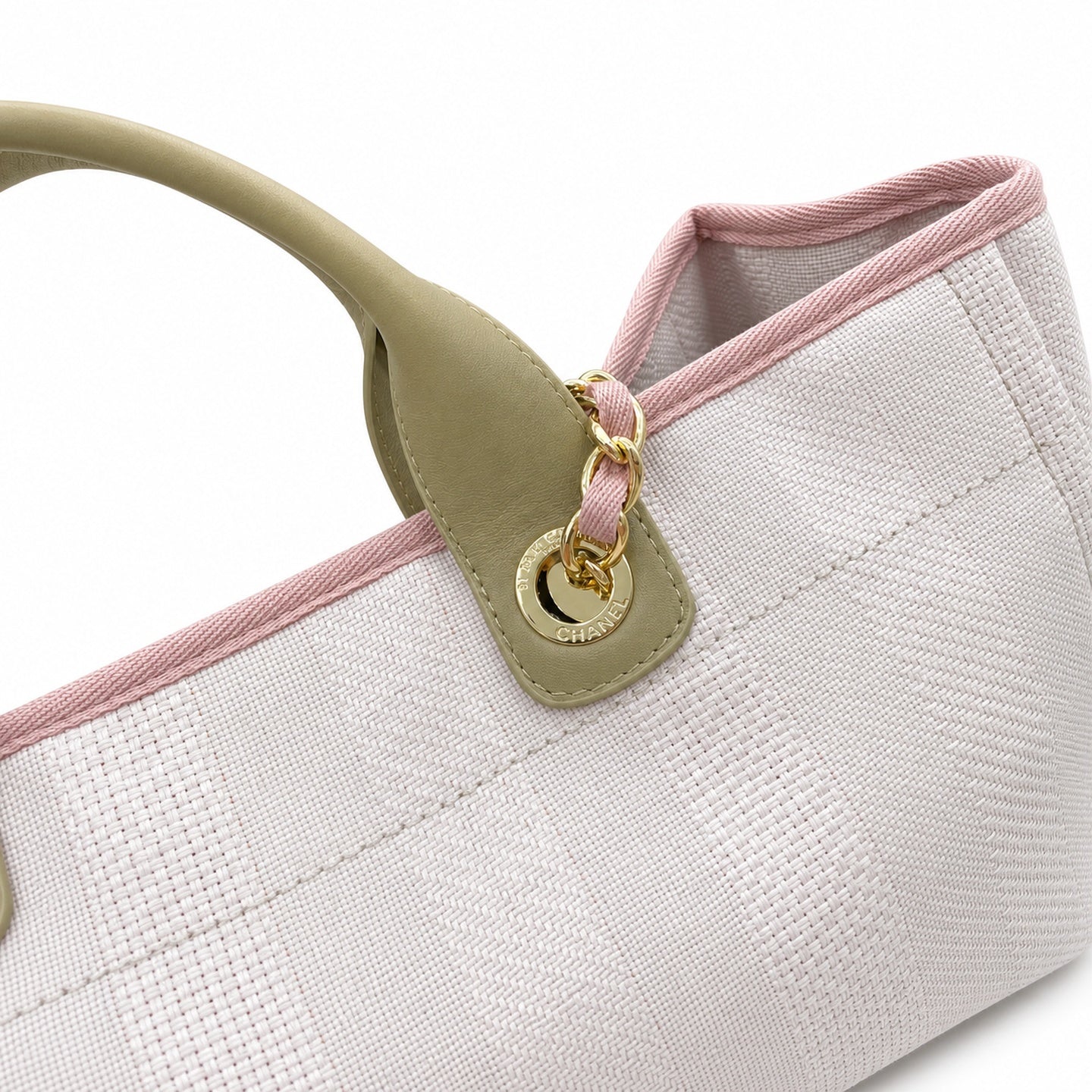 Chanel Large Canvas Pink Shopping Bag