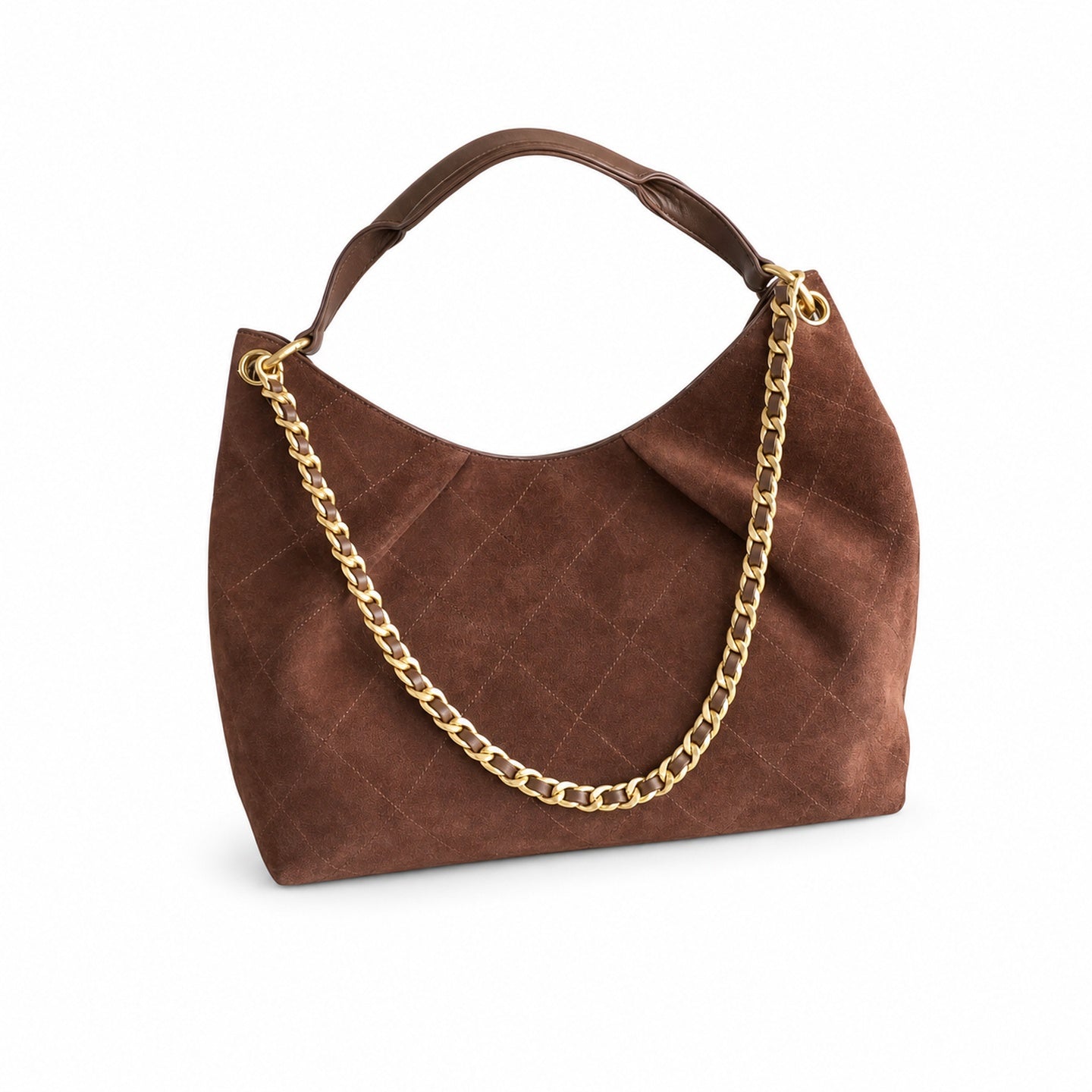 Chanel Medium Velvet Leather Gold Bag