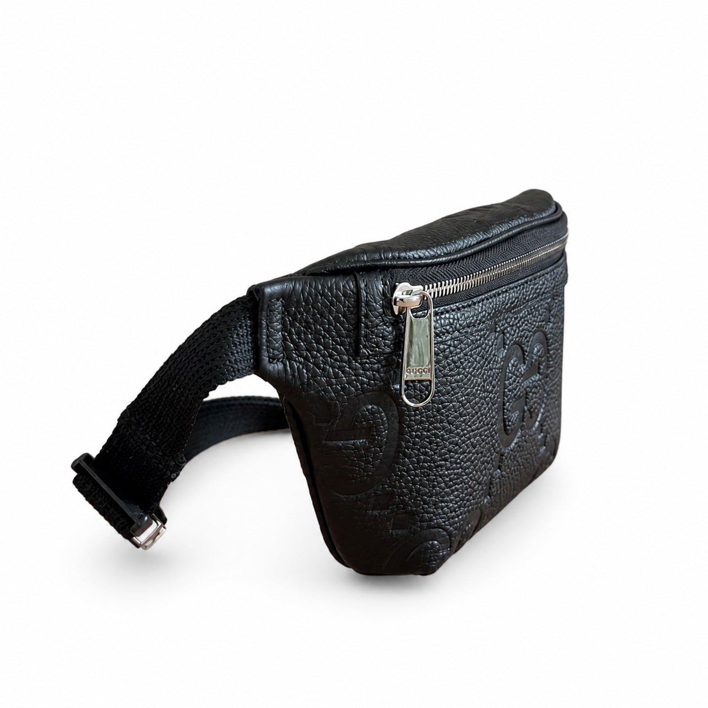 Gucci Small Cotton Leather Orange Waist Bag