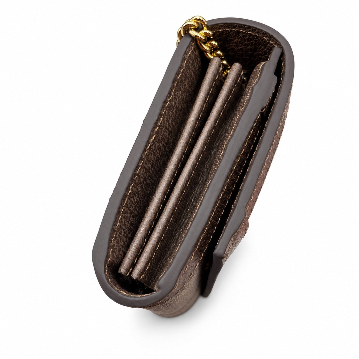 Gucci Ophidia Supreme Leather Beige Brown Red Green Gold Wallet