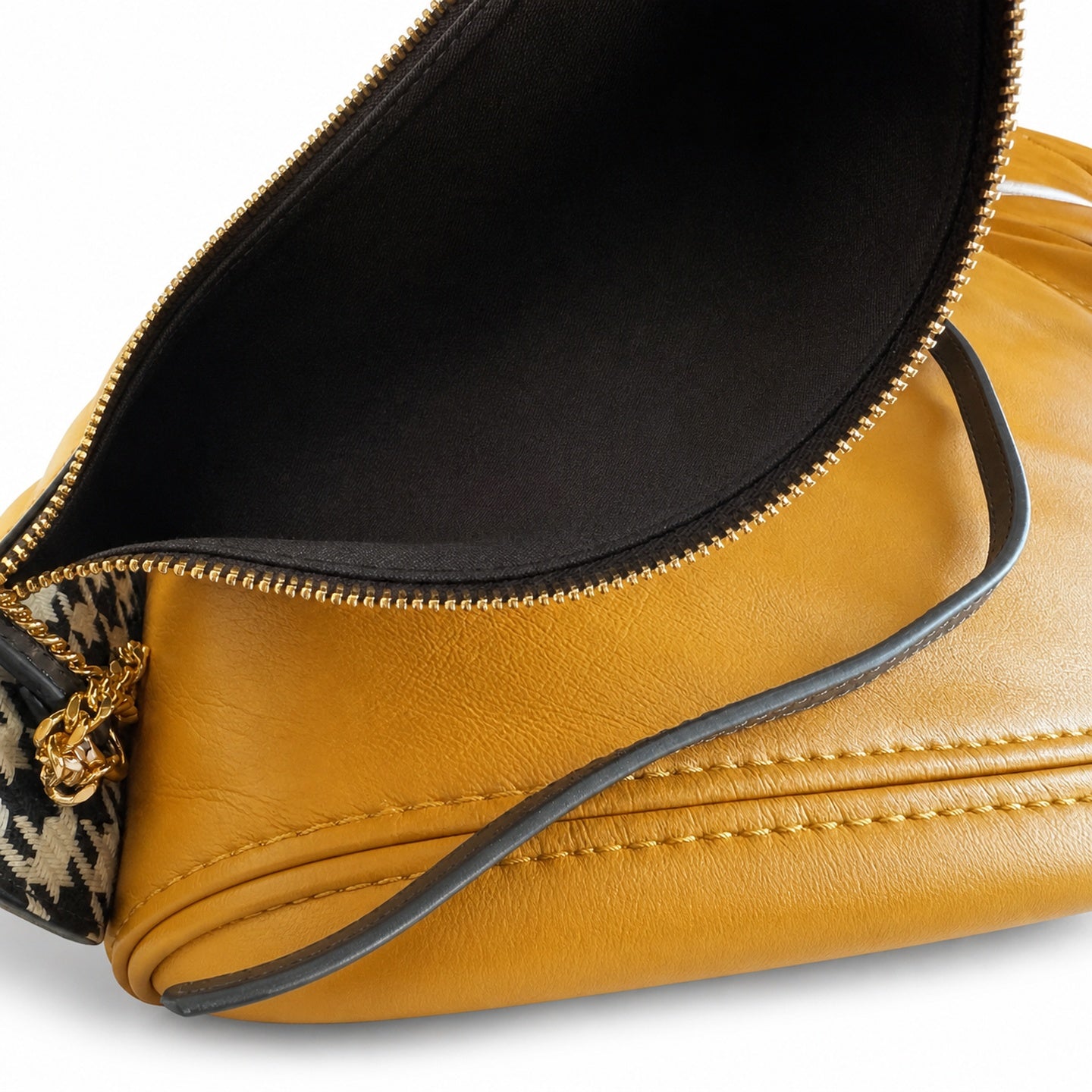 Fendi Mini Jacquard Leather Brown Gold Vanity Bag