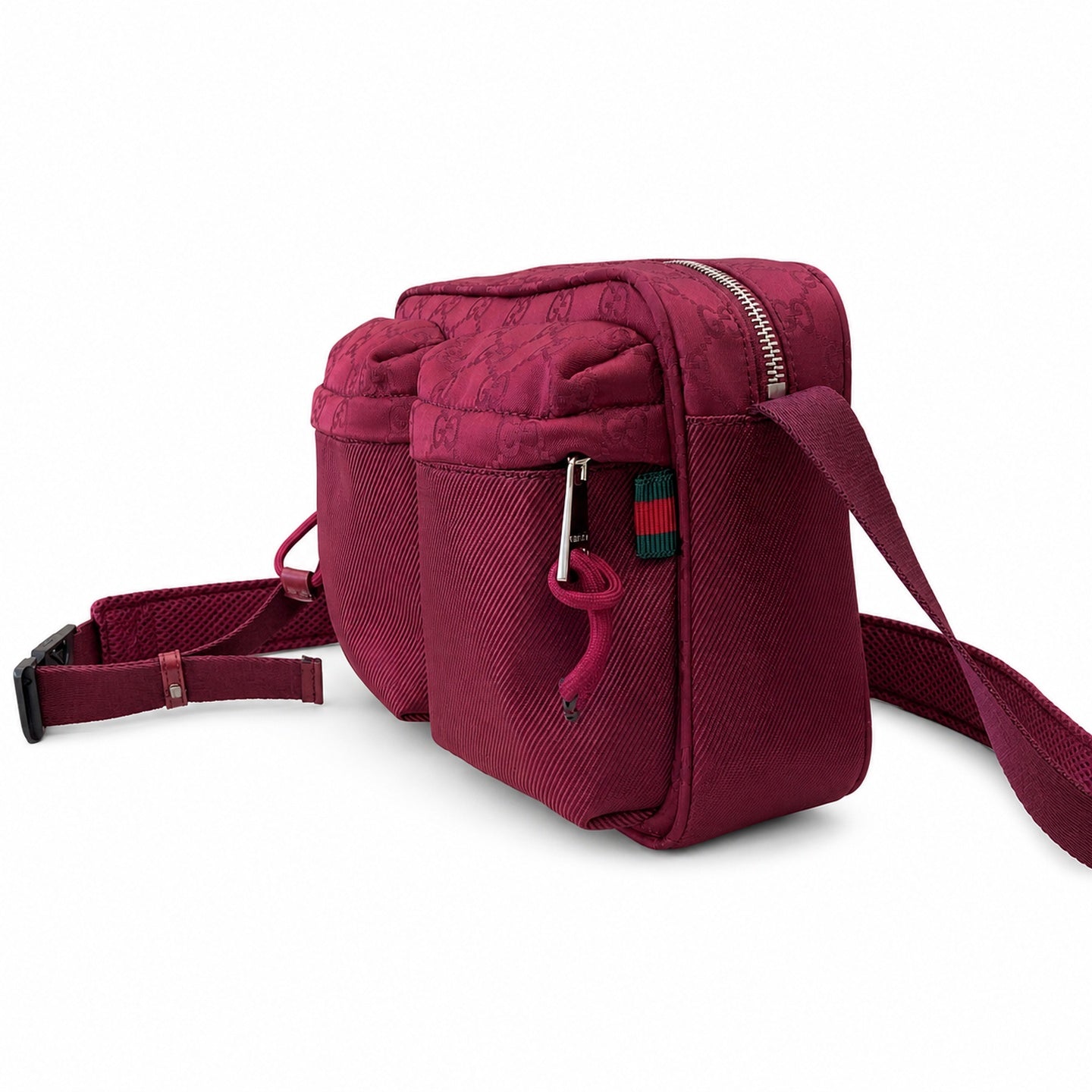 Gucci Nylon Red Green Bag