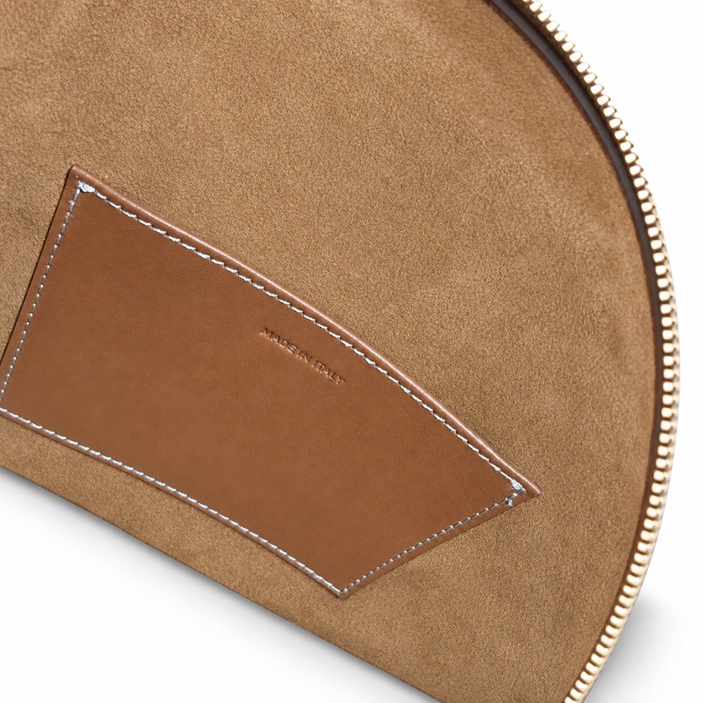 Celine Triomphe Mini Leather Brown Bowling Bag
