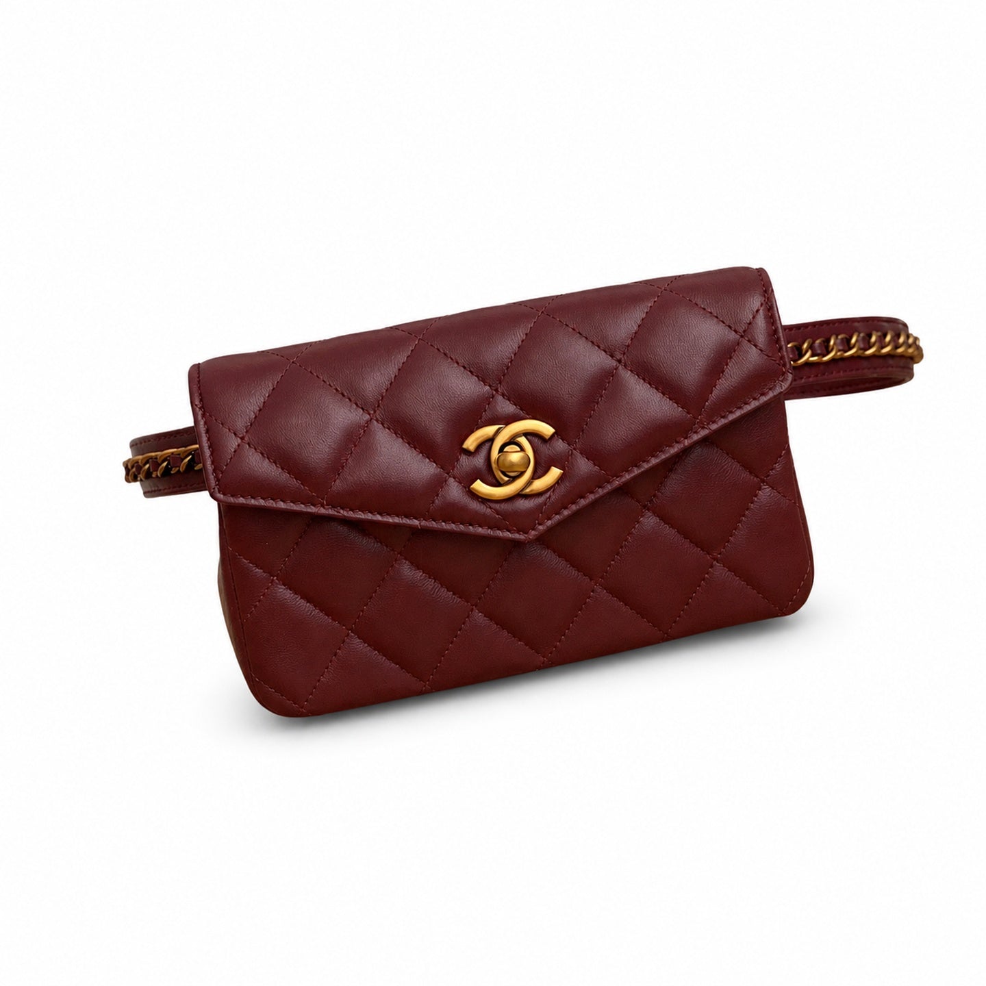 Chanel Leather Gold Waist Bag